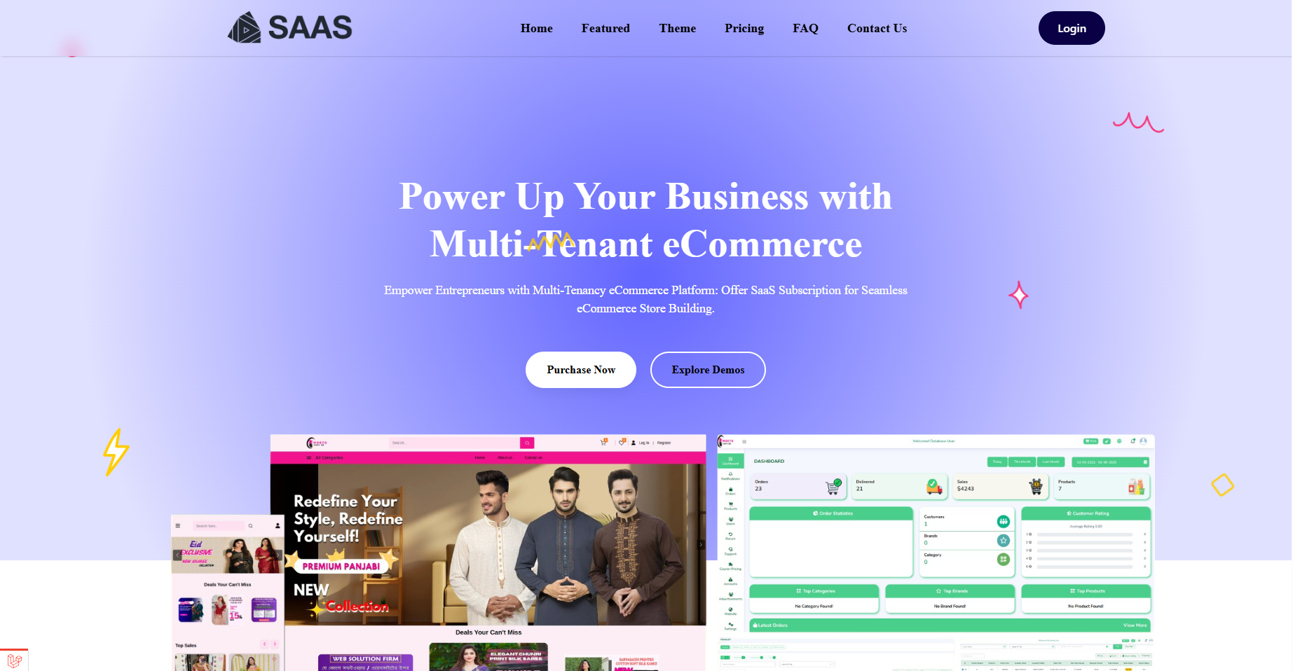 SAAS E-commerce Platform